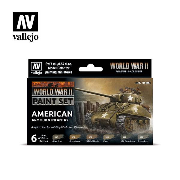Hovedbilde Vallejo American Armour & Inf. paint set