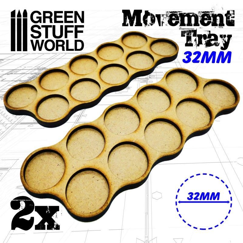 GSW Movement Trays 32mm (2)