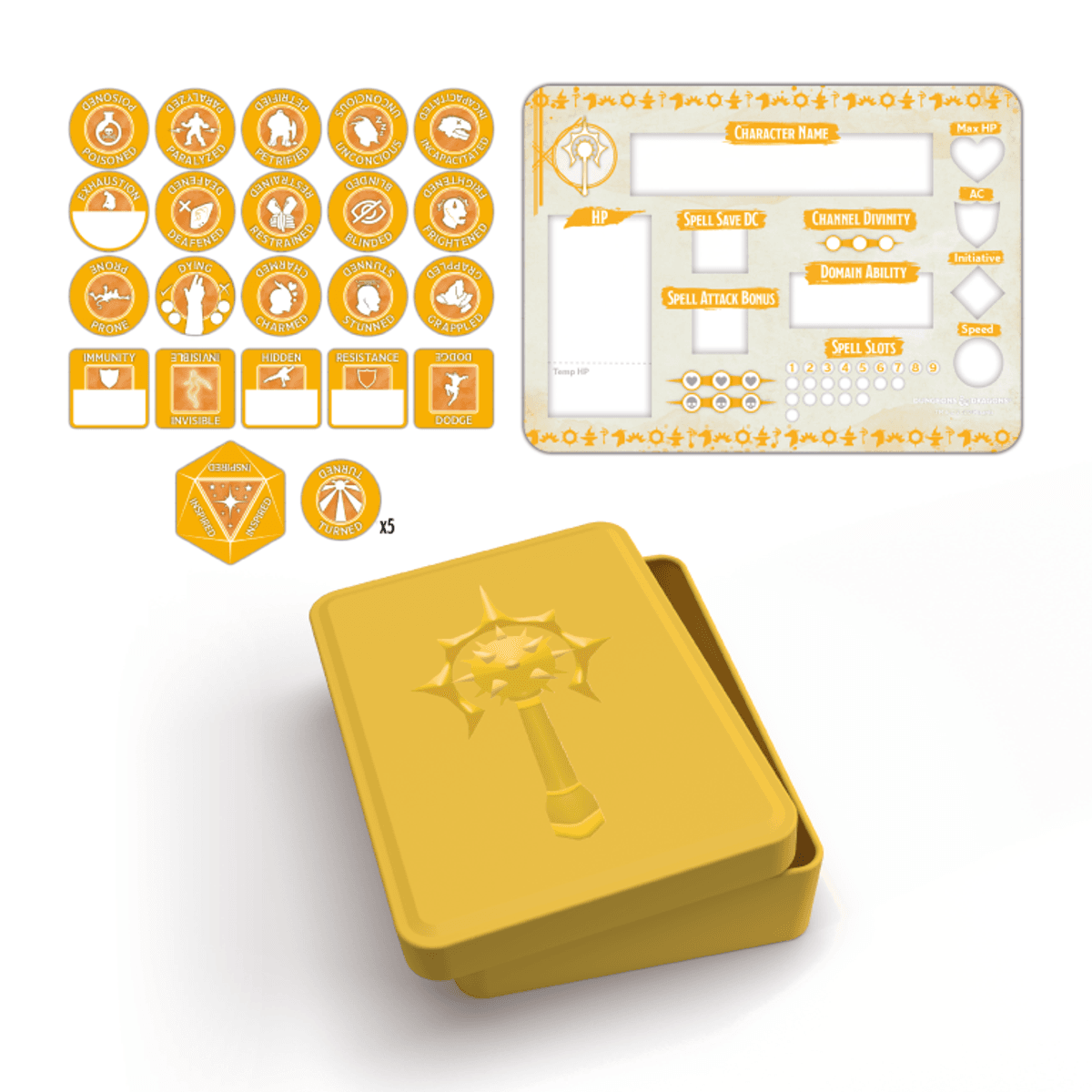 D&D Cleric Token Set Tin