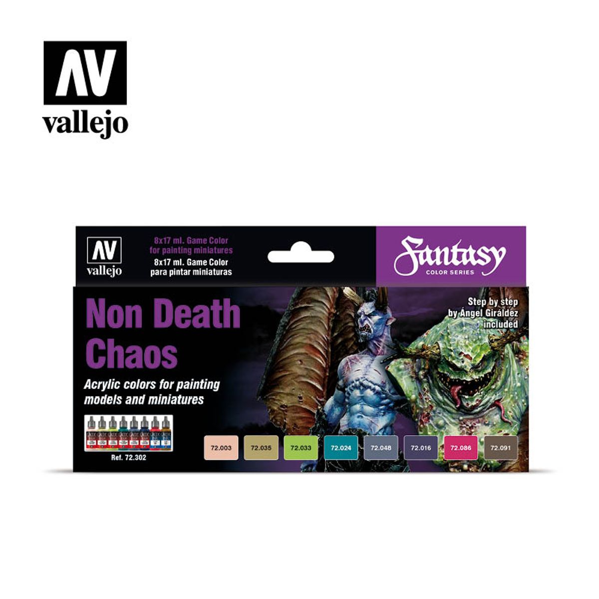 Vallejo 72.302 Non Death Chaos Fantasy Colors Set