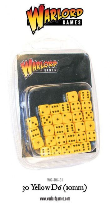 Hovedbilde 30 Yellow 10mm D6 (Warlord)