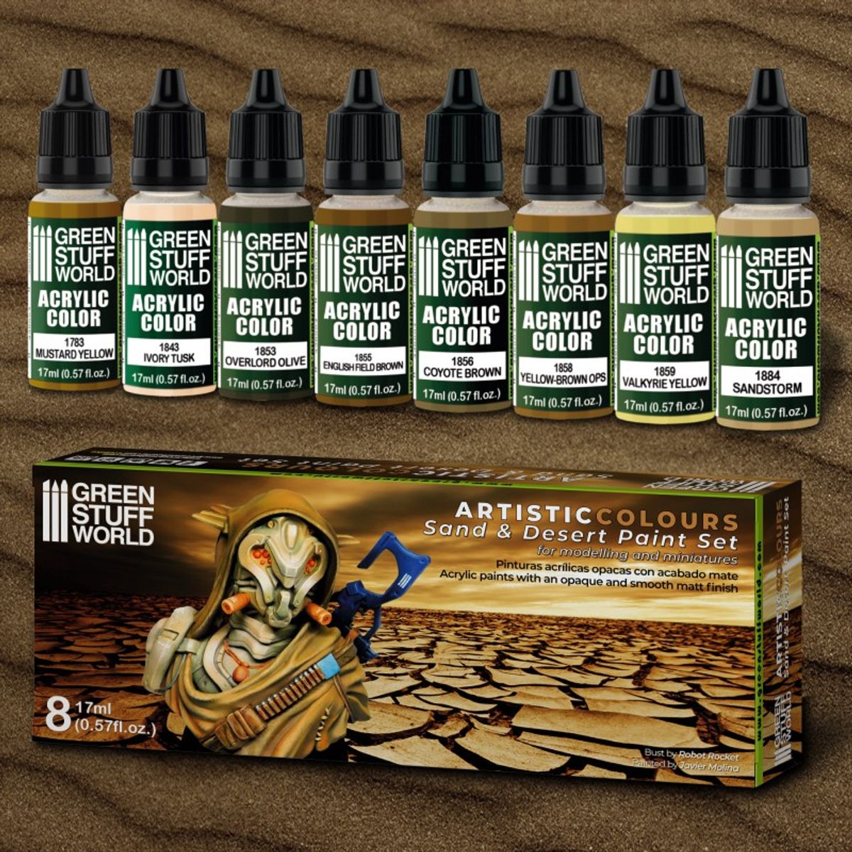 GSW Sand and Desert Paint Set - Artistic Colours (8)