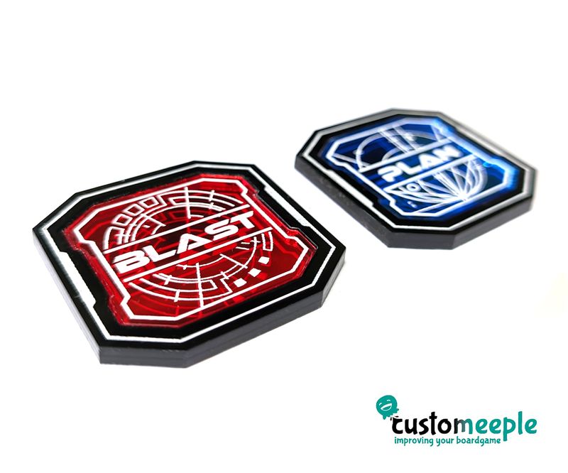 Twin Suns Acrylic Tokens (Customeeple)