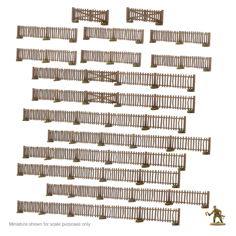 Assorted Village Fences 28mm (Warlord)
