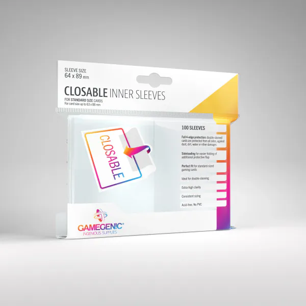 Hovedbilde Gamegenic Closable Inner Sleeves (100)