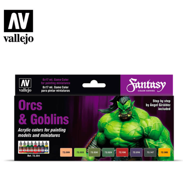 Hovedbilde Vallejo Orcs & Goblins Paint Set