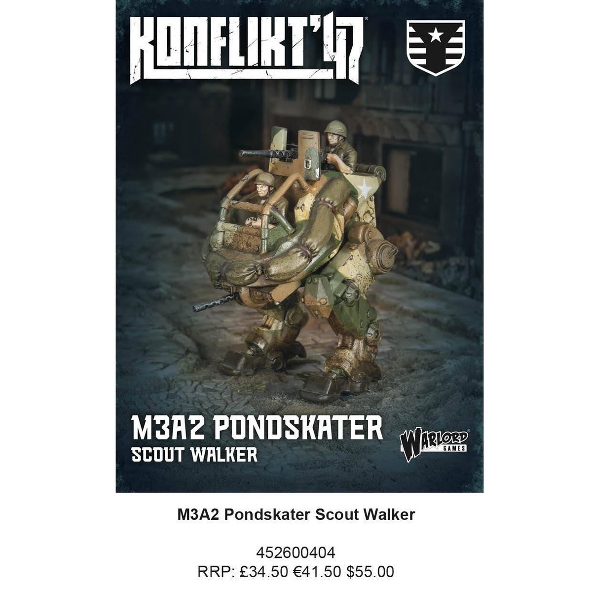Konflikt '47 M3A2 Pondskater Scout Walker (Warlord)