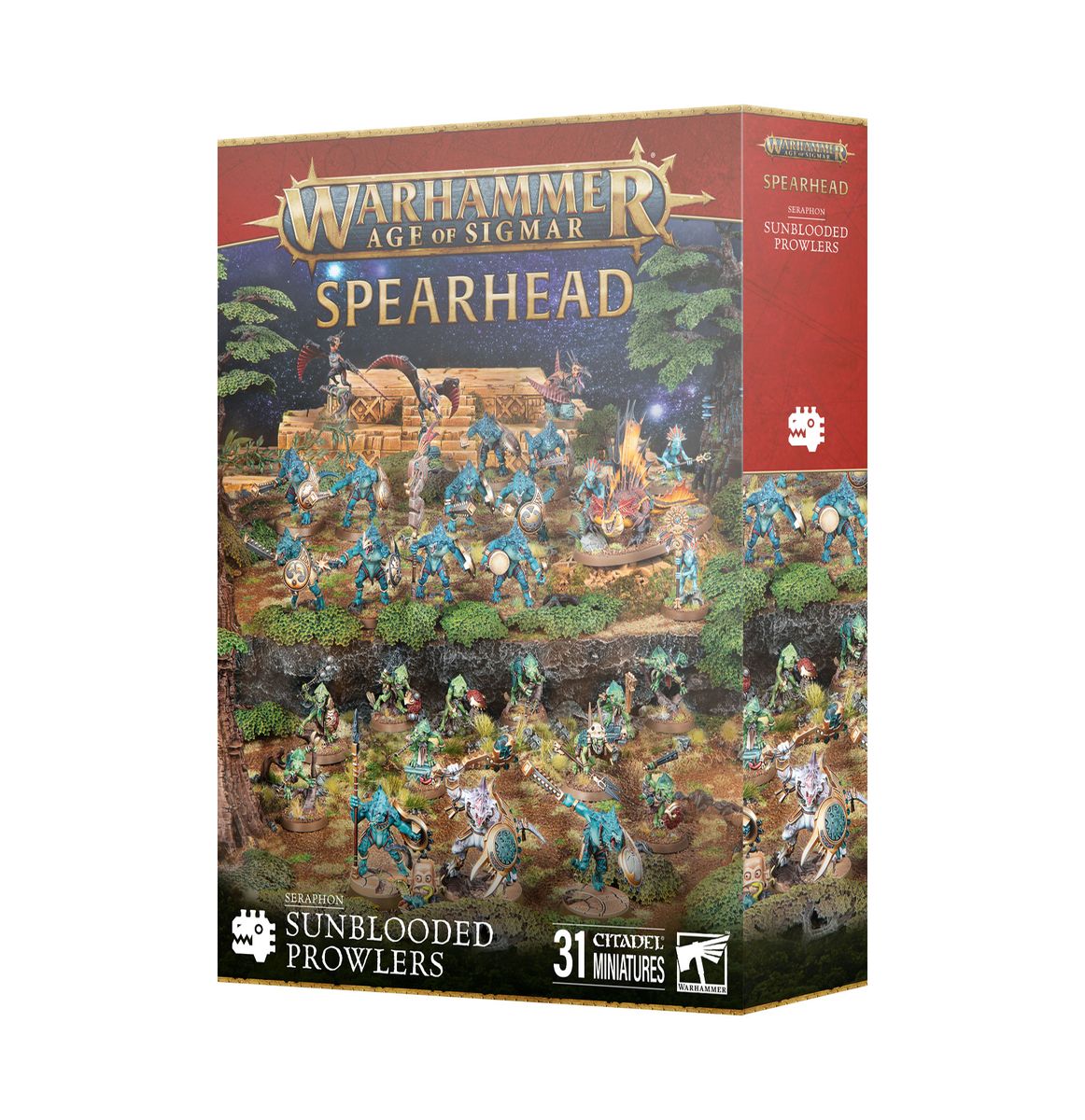 Spearhead:  Seraphon Sunblooded Prowlers