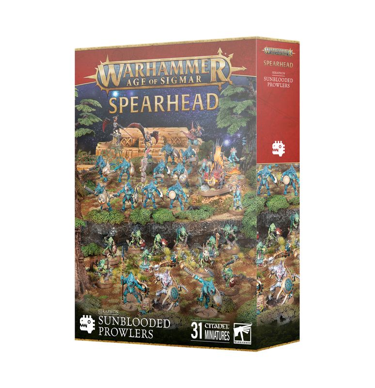 Spearhead:  Seraphon Sunblooded Prowlers