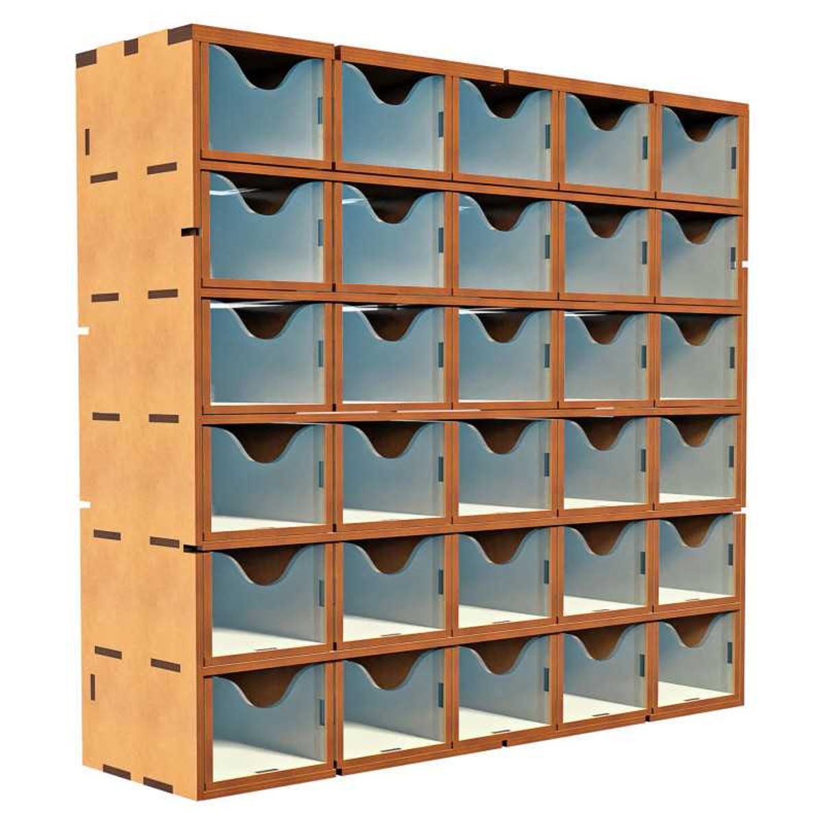 GSW Vertical rack with 30 Drawers