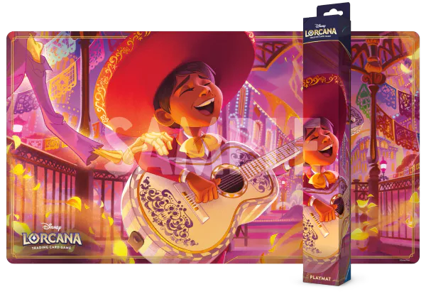 Hovedbilde Lorcana Playmat Hyperia City Miguel