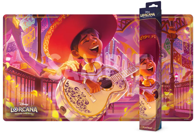 Hovedbilde Lorcana Playmat Hyperia City Miguel