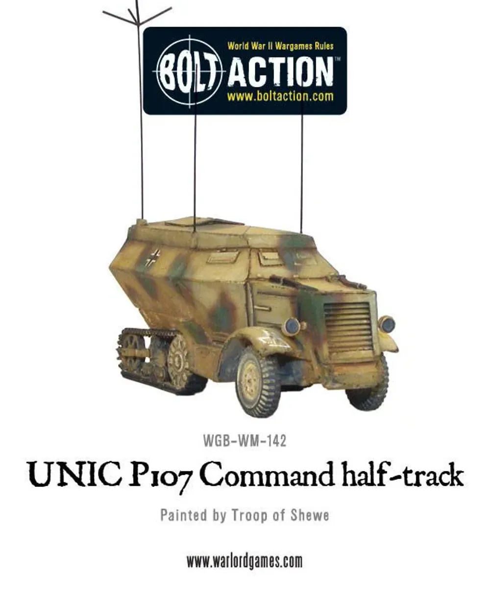 French/German Army UNIC P107 Command Half-track (Warlord)