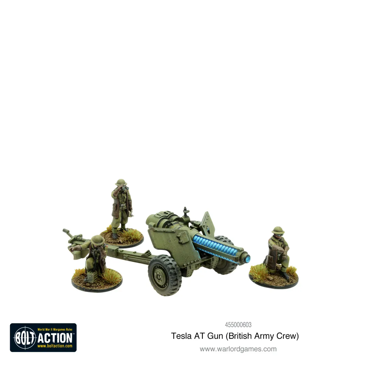 Konflikt '47 British Tesla AT Gun with British Army Crew (Warlord)