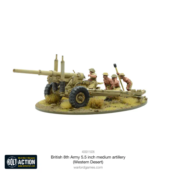 Hovedbilde British 8th Army 5.5 Inch Medium Howitzer Western ...
