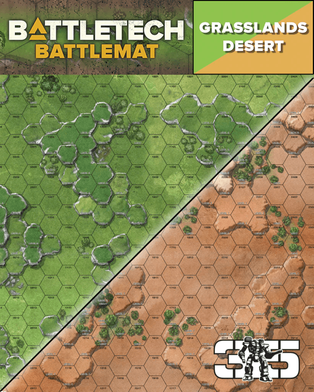 Battletech Battlemat A: Desert/Grasslands